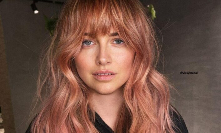 1. "Rose Gold" hair color - wide 8