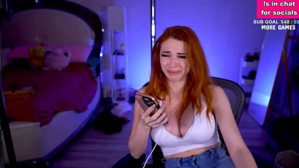 Popular Twitch Streamer Amouranth reveals she is married, accuses husband of abuse