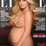 Pregnant Jessica Simpson Poses Nude For ELLE Magazine. 5