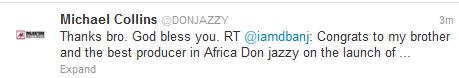 D'banj congratulates Don Jazzy on launch of new record label 3