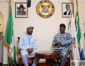 PHOTOS: Banky W interviews Governor Fashola 1