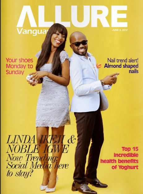 Linda Ikeji And Nobel Igwe Covers Vanguard Allure 1