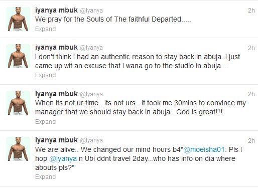 Tweets Of The Day: Inyanya On Changing His Plans And Thus Escaping Death 2