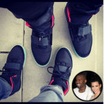 Kim Kardashian Shows Off A Matching Kimye His & Her Air Yeezy IIsh 3