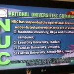 NUC suspends operational licences of seven private universities 27