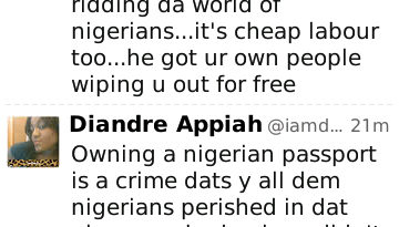 Tweet Of The Day - Ghanian Disses Nigerians 2