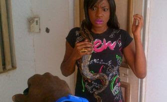 Actress Chike Ike Hangs A Python On Her Neck For A Snap 5