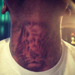 Chris Brown's New Throat/Neck Lion Tattoo, You Like? 10