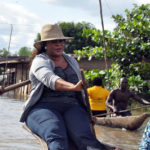 Aviation Minister Stella Oduah Paddles A Canoe to her village in Anambra State 13