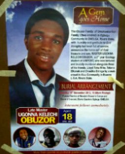 Ugonna Obuzor, One Of The Aluu 4 Victims Buried Today 6