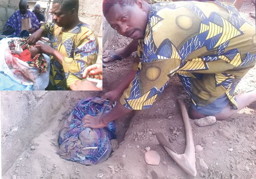 Photos And Video : Police arrest man for killing his four months old son for ritual 3