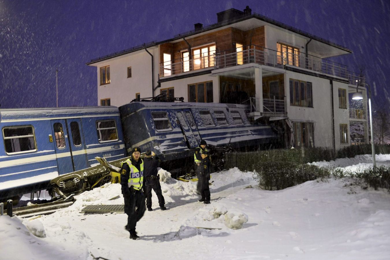 Woman Steals Train, Crashes Into Building In Sweden 23