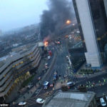 UPDATE: Helicopter That Crashed Into Crane Haanging On An Uncompleted High-Rise Building In London 2