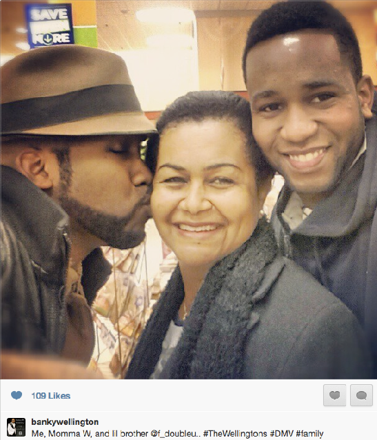 See Banky W's Mother and Younger Brother 1