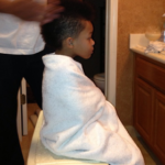 PHOTO: Peter ‘Psquare’ Okoye’s son gets his first hair-cut 8