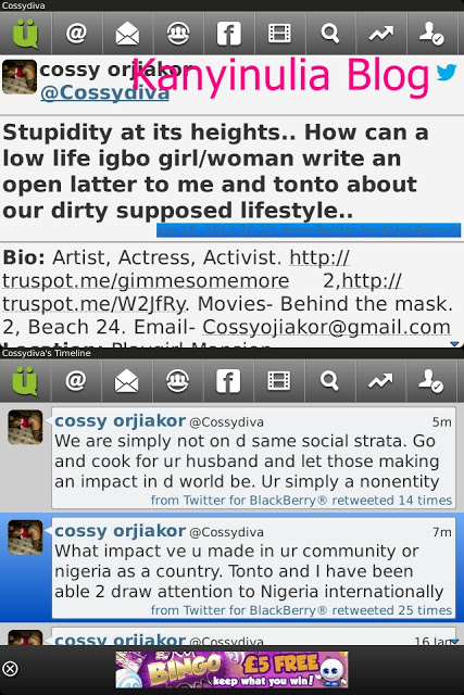PHOTO: Cossy Orjiakor Replies Blogger Who Wrote A Letter To Her and Tonto Dike 6