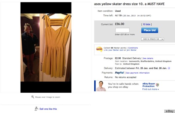 Woman Accidentally Includes Her Naked Picture While Putting Up Her Dress For Sale On E-Bay 1