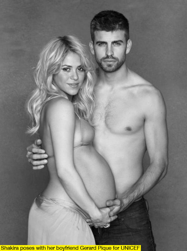 PHOTO: Shakira Shows Off Her Large Baby Bump In A Bikini Shoot With Her Husband 1