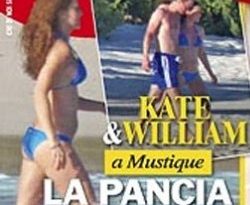 Italian Magazine Publishes Kate Middleton's Baby Bump Bikini Pictures 1