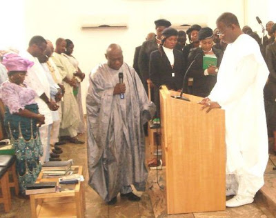 Obasanjo And Goodluck Jonathan Worshipped And Had Lunch Together 5