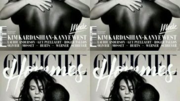 Kim Kardashian And Kanye Pose Nude For French Magazine 1