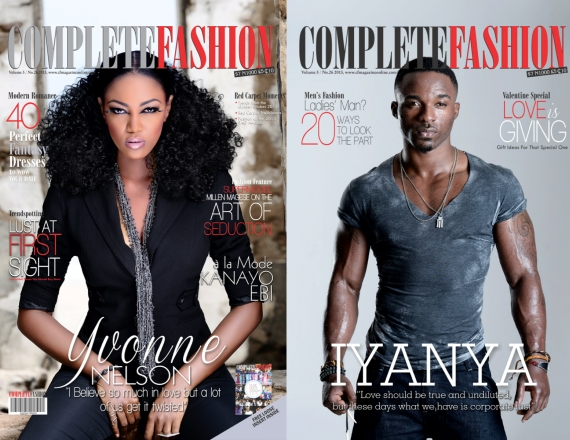 Iyanya And Yvonne Nelson Cover Complete Fashion Magazine Feb Issue 16