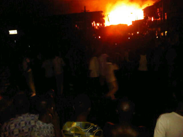 Pictures From Last Night's Fire At Ketu Plank Market 3