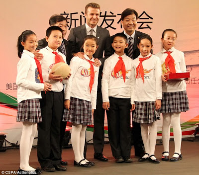 David Beckham Gets Heroic Welcome In China 9