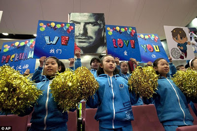 David Beckham Gets Heroic Welcome In China 8