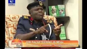 Funny VIDEO: Watch This Nigerian Security and Civil Defence Top Boss Disgrace Himself On LIVE TV Interview 1