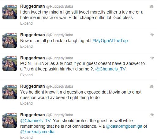 Rugged Man Blasts Channels TV Over ''Oga At The Top'' Issue 3
