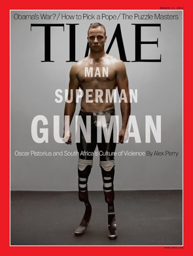 Girlfriend Killer Oscar Pistorius Covers TIMES Magazine 3