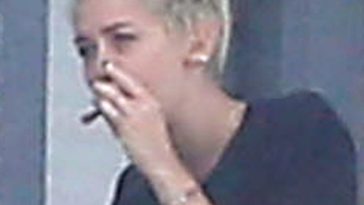 PHOTO: Miley Cyrus Photographed Smoking Pot 1