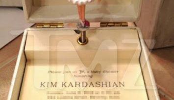 Wow Check out Kim Kardashian's Baby Shower Invitation Card 1