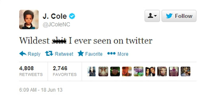 Jcole's Obsessed Fan Threatens To Shoot Little Sister If Jcole Didn't Give Him A Retweet 3