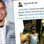 Jcole's Obsessed Fan Threatens To Shoot Little Sister If Jcole Didn't Give Him A Retweet 3