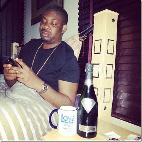 Don jazzy Becomes First Known Nigerian To Handle The Most Expensive Champagne In The World. It Sells For 250 million Naira 14