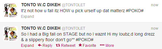 Tonto Dike Responds To Her Staggering And Falling On Stage Scandal 9