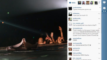 Fan Throws A Bra At Justin Bieber And To Show His Grown Up, He Instagrams It 1