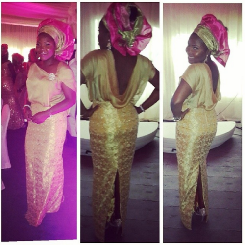 Check Out Rita Dominic, Funke Akindele, Linda Ikeji And Sasha P At Tiwa Savage's Wedding 4