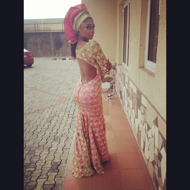 Check Out What Karen Igho Is Wearing To Tiwa Savage's Traditional Wedding 15