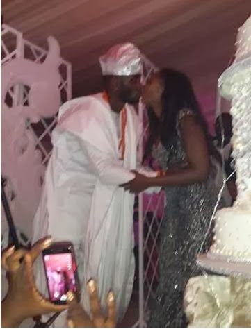 Peep Tiwa Savage And Husband As They Share A Kiss 1