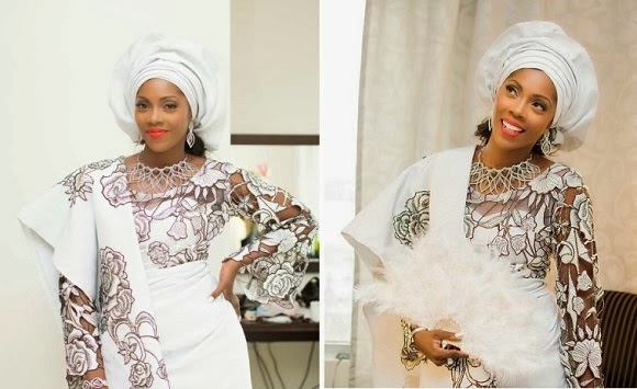 First PHOTOS Of Tiwa Savage As She Says I DO The Traditional Way 2