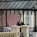 PHOTO: David Beckham hangs £600k heart in Harper's room 2