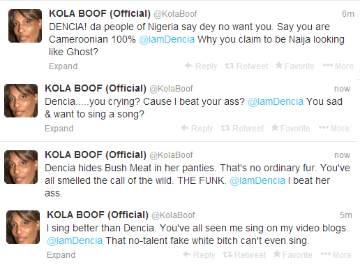 Dencia Vs Kola Boof Reloaded: - Read More Tweets From Kola 4