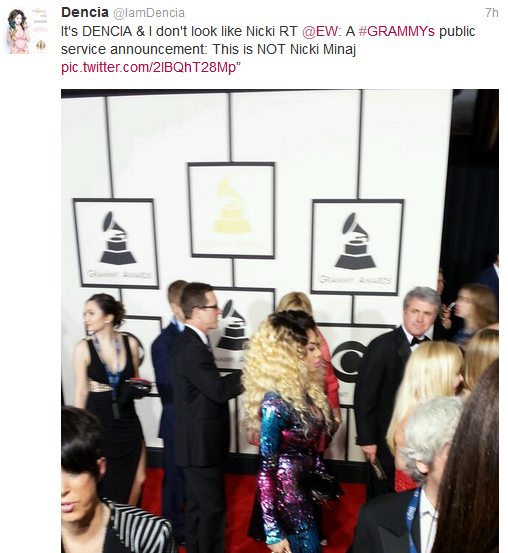 Dencia Attends Grammy Awards, Mistaken For Nicki Minaj 12