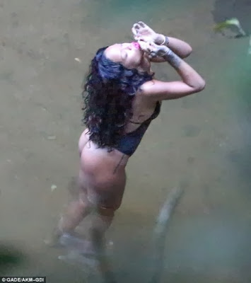 Check Out What Rihanna Wore To Swim In A Brazilian Pond 2