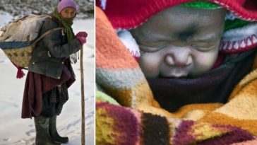 Think you had a tough time giving birth? This mother had to trek for nine days in -35C just to get to hospital... then carry her baby all the way back along a frozen river 1