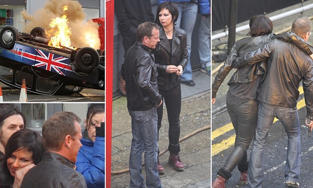 Jack Bauer picks up in 24 where he left off: battered and bloody but this time on the streets of London, peep Behind the scene photos 7