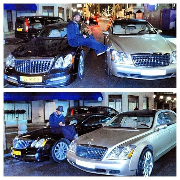 Samuel Eto Shows Off His Cars, Calls Them ''My Babies'' 1